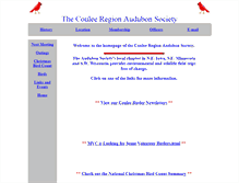 Tablet Screenshot of couleeaudubon.org